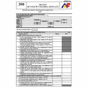 Ordinul Nr 2227 2019 Pentru Aprobarea Modelului și Conținutului Formularului 300 Decont De Taxă Pe Valoarea Adăugată Lege5 Ro