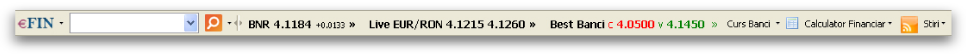 TOOLBAR Efin.ro Real Time